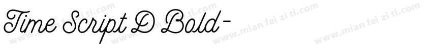 Time Script D Bold字体转换